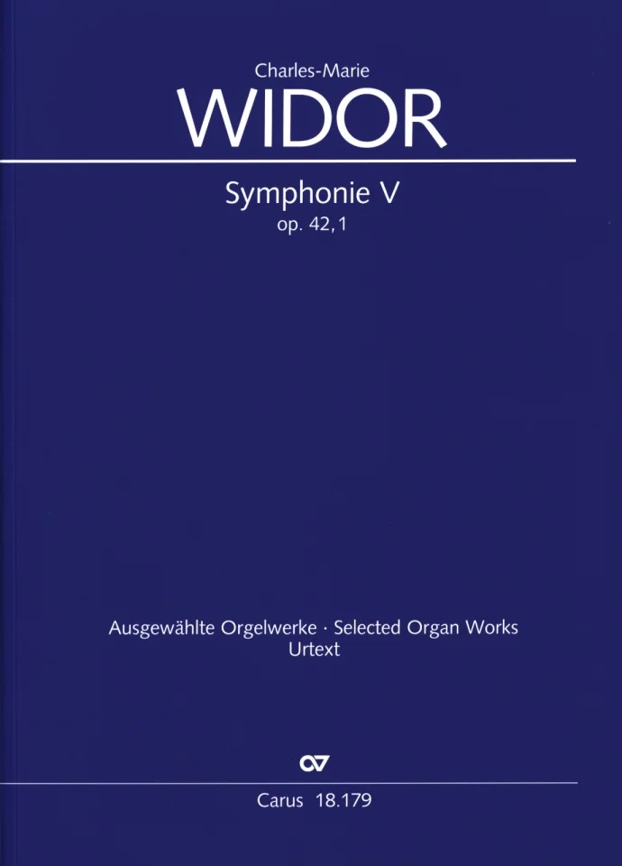 Symphonie No.5 pour Orgue, Op.42/1