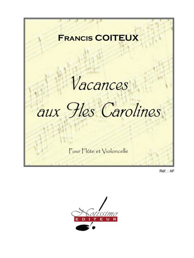 Vacances aux Iles Carolines (Score & parts)