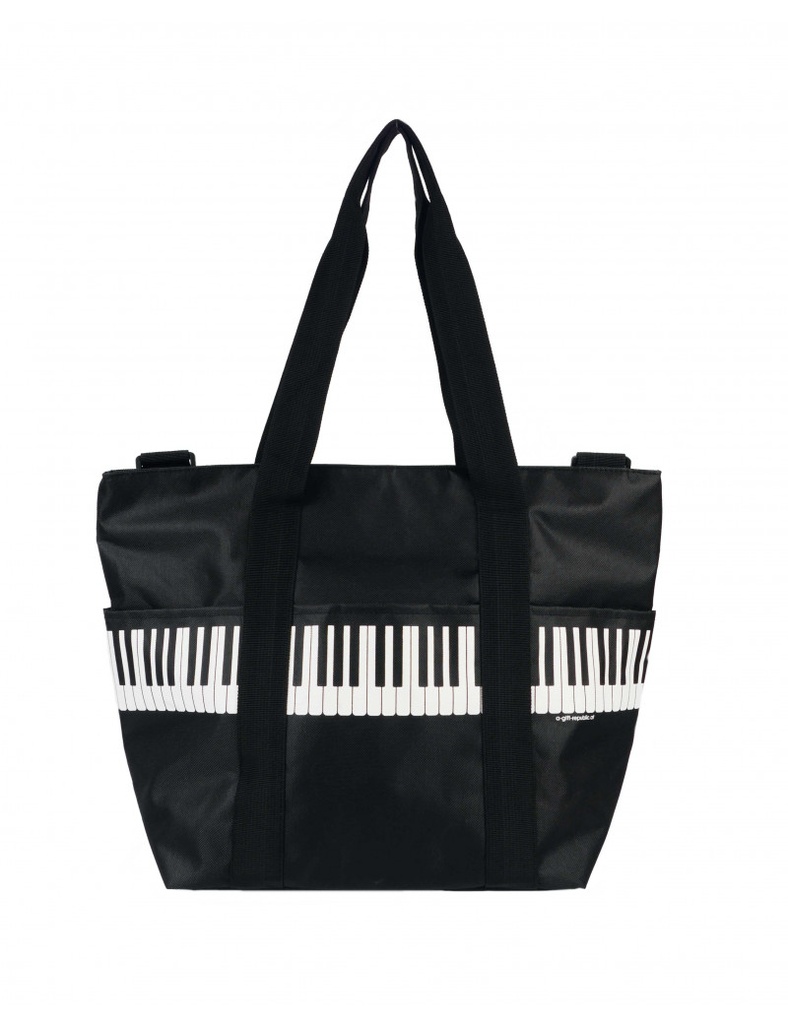 Shoulder Bag 'Pro Musica' Keyboard Black/White