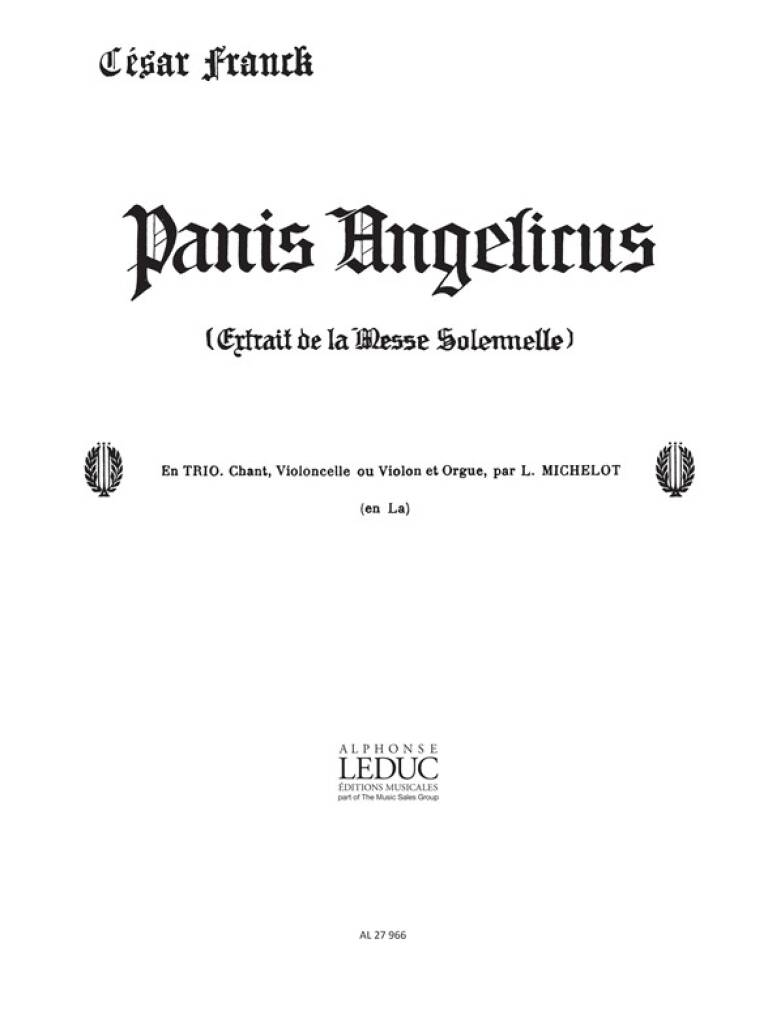 Panis Angelicus No. 14 (A major - Set of parts)