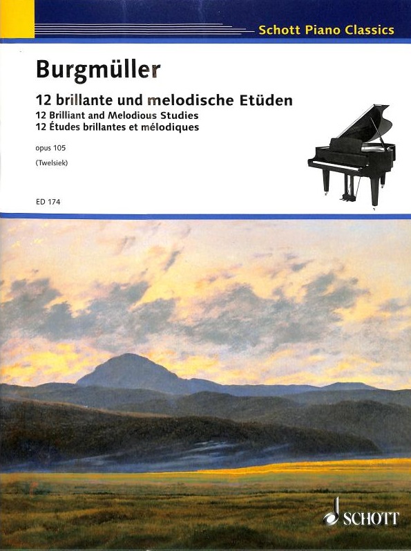 12 brillante und melodische Etüden, Opus 105