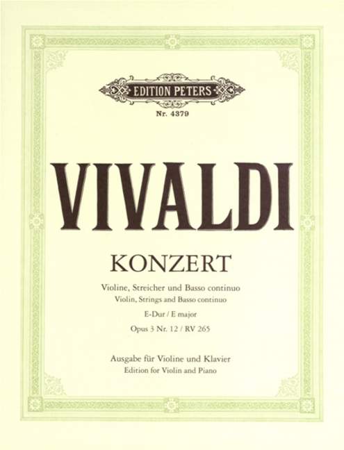 Konzert E, Op.3 No.12