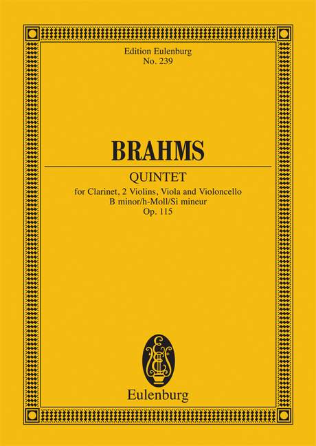 Quintett h-moll, Op.115 (Study score)