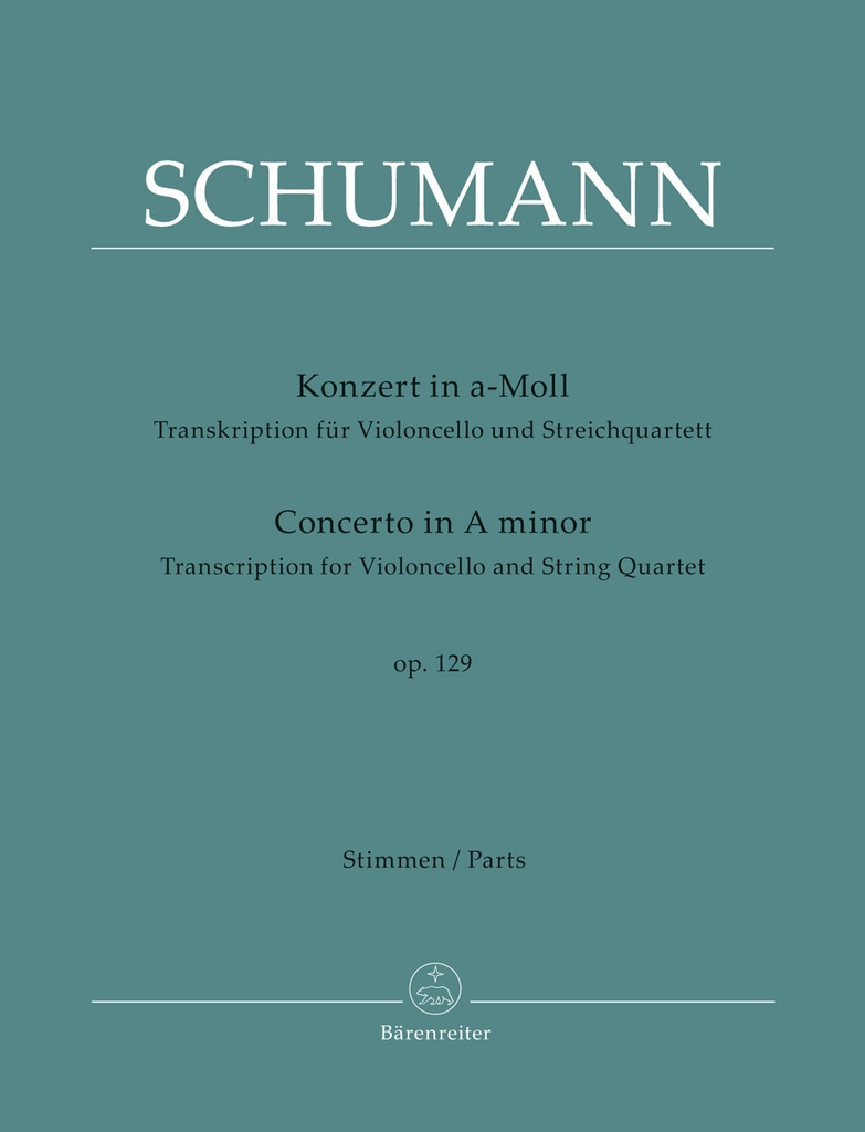 Concerto in a minor, Opus 129 (String quartet parts)