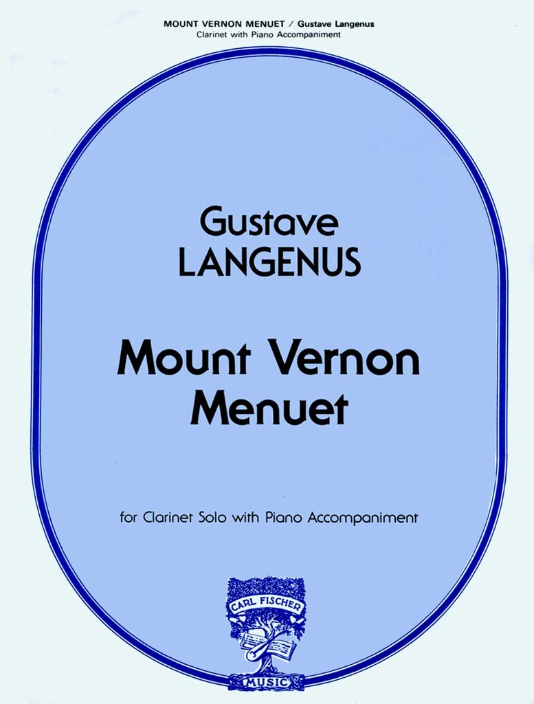 Mount Vernon Menuet