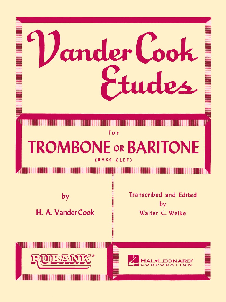 Etudes for Trombone or Baritone