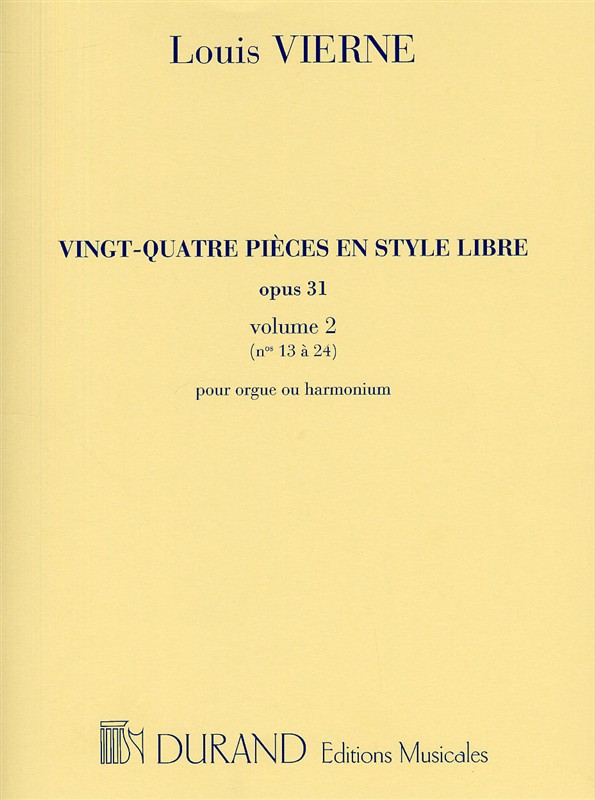 24 Pieces en Style Libre, Op.31 - Vol.2