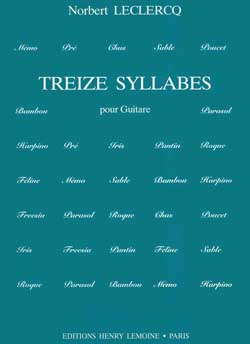 13 Syllabes