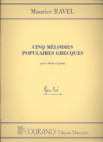 5 Melodies populaires grecques (Mezzo)