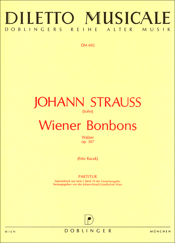 Wiener Bonbons, Op.307 (Full score)