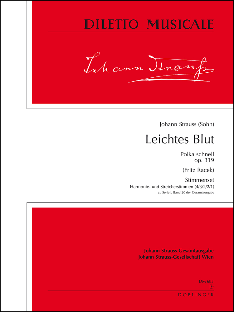 Leichtes Blut, Op.319 (Set of parts)