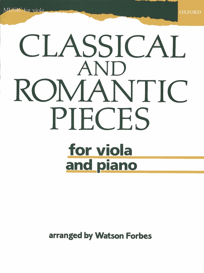 Classical and Romantic Pieces (Viola)