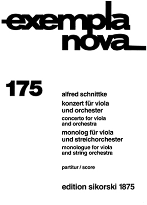 Konzert fur Viola und Orch. (Study score)