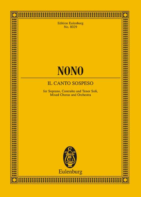 Il canto sospese (Study score)