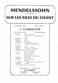 Sur les ailes du chant (Vereenvoudigd)