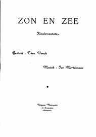 Zon en zee (Kindercantate) (Partituur)