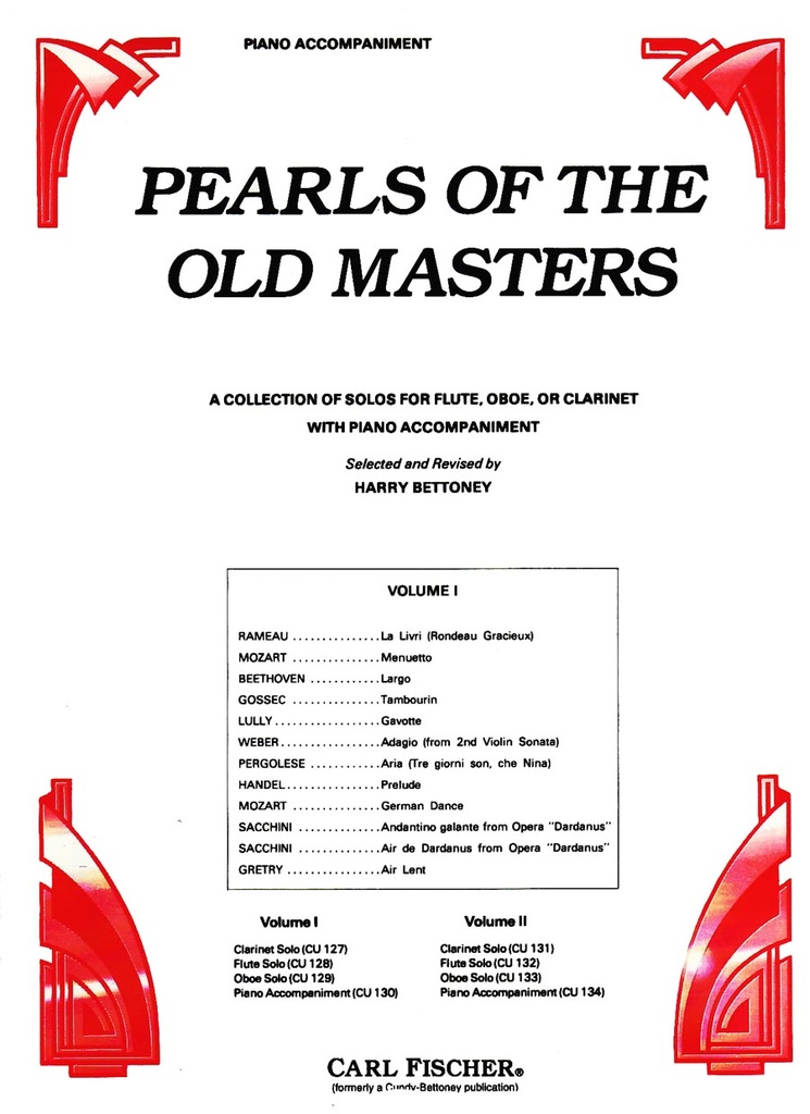 Pearls of the old masters (Piano acc.)