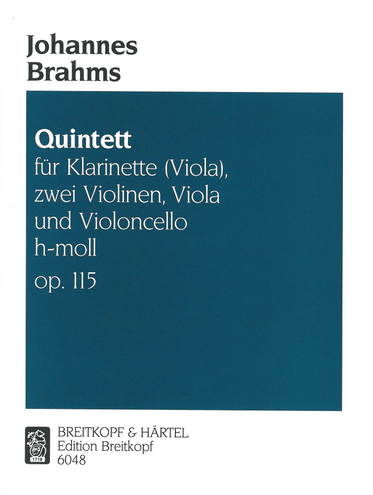 Clarinet Quintet in B minor, Op.115 (Set of parts)