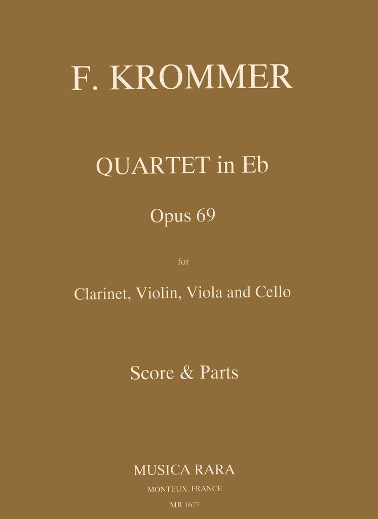 Quartet in Eb, Op.69 (Score and parts)