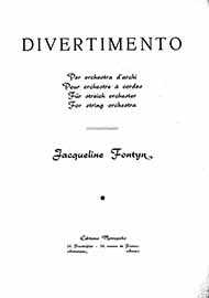 Divertimento (Score & parts)