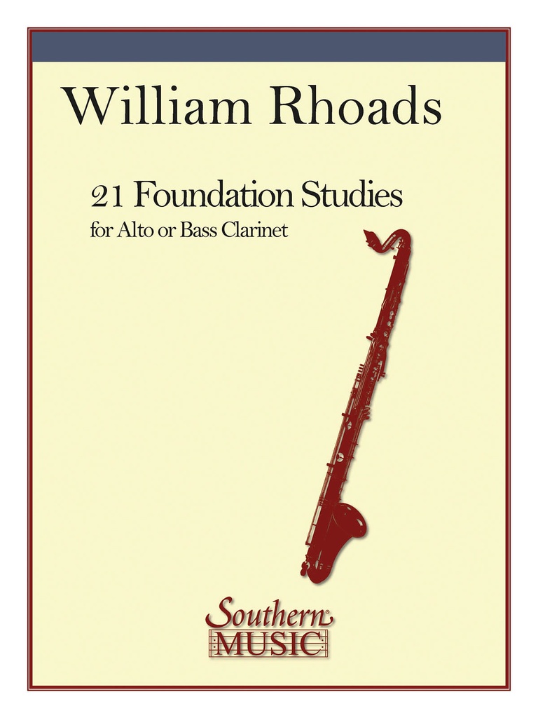 21 Foundation Studies for Alto or Bass Clarinet