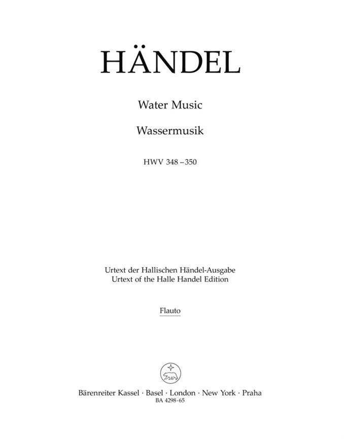 Water Music, HWV.348-350 (Wind parts)