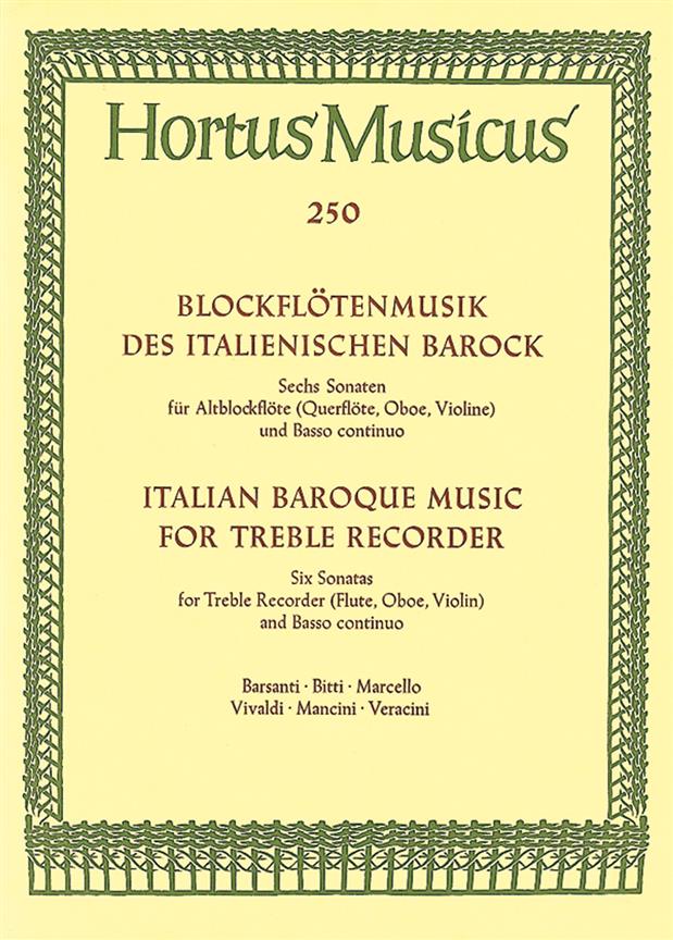 Blockfltenmusik des italïenischen Barock
