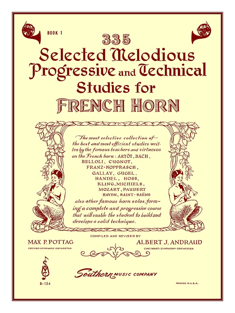 335 Selected Melodious, Progressive and Technical Studies - Vol.1