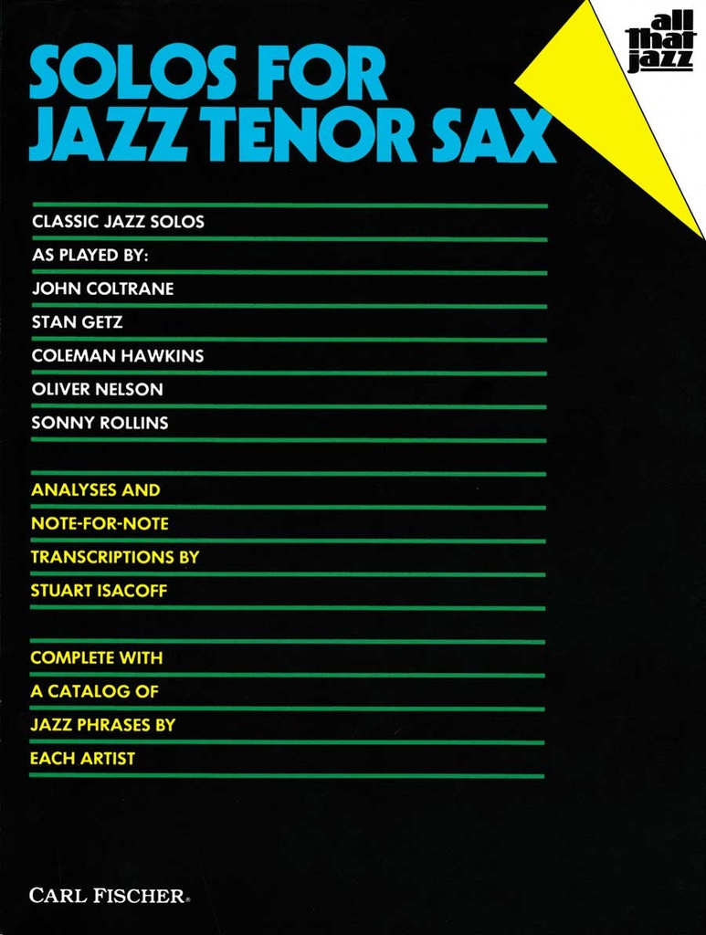 Solos for jazz tenor sax