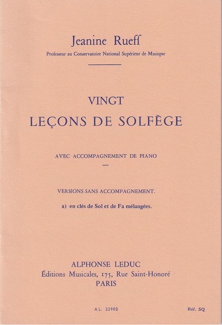 20 Leçons de Solfège (2 Clés)