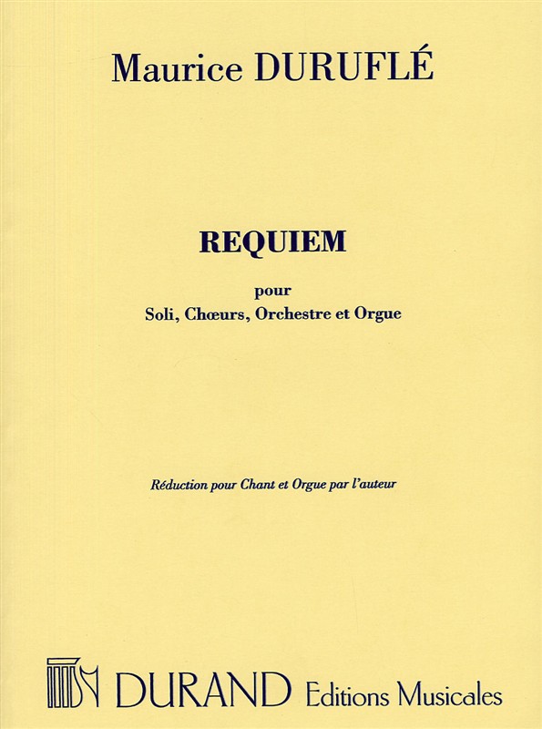 Requiem, Op.9 (Chant et orgue)