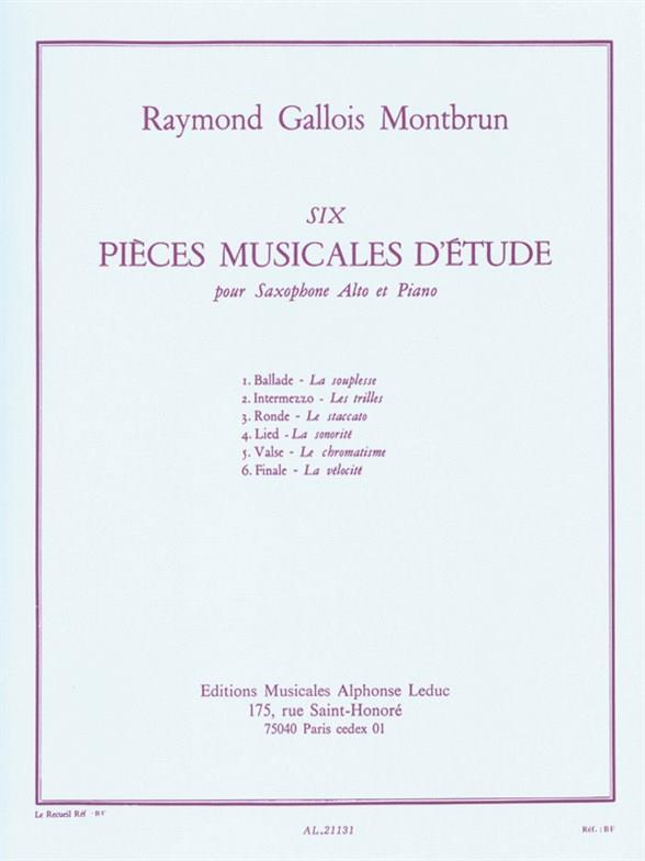 6 Pièces Musicales d'Etude