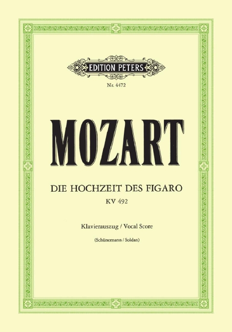 Hochzeit des Figaro (Piano reduction)