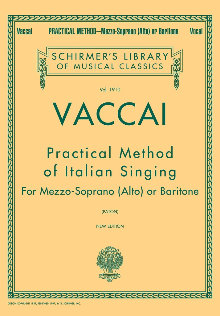 Practical Method of Italian Singing (Medium voice)