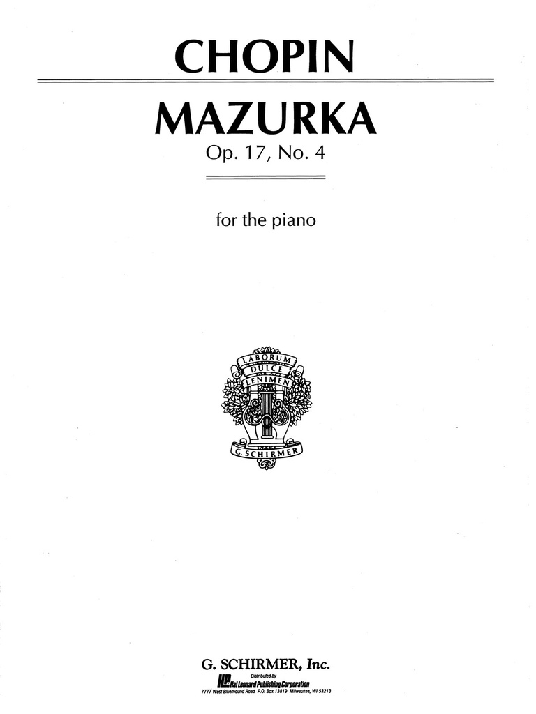 Mazurka in a minor, Op.17/4