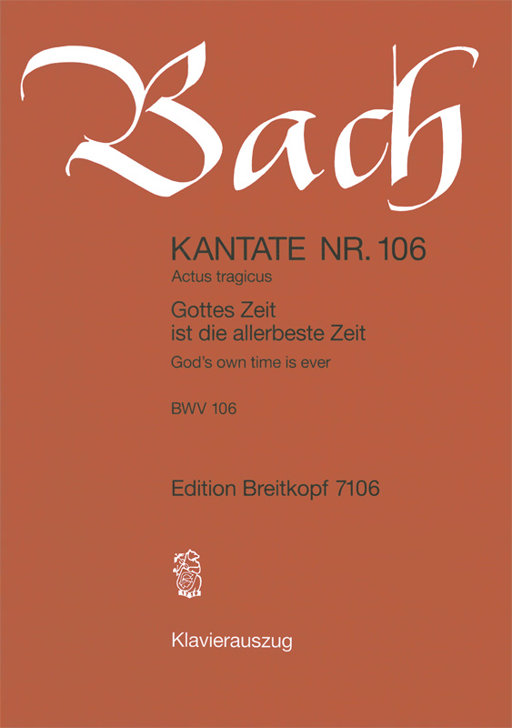 Cantata, BWV.106 God's own time is ever (Wind parts)