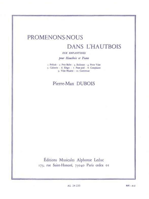 Promenons-nous dans l'hautbois