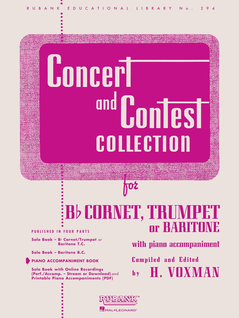 Concert and Contest Collection (Piano accompaniment)