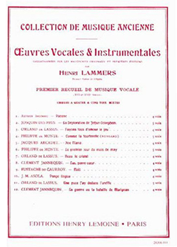 Oeuvres Vocales et Instrumentales