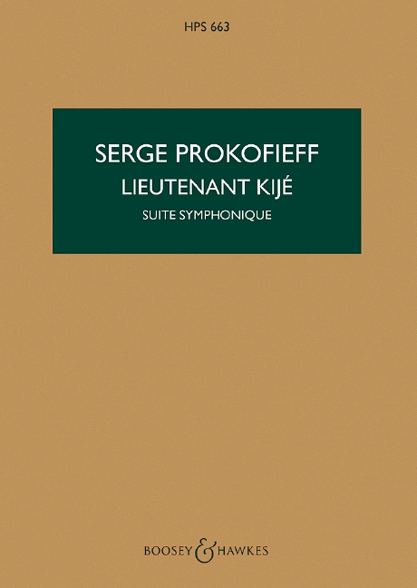 Lieutenant Kije suite, Op.60 (Study score)