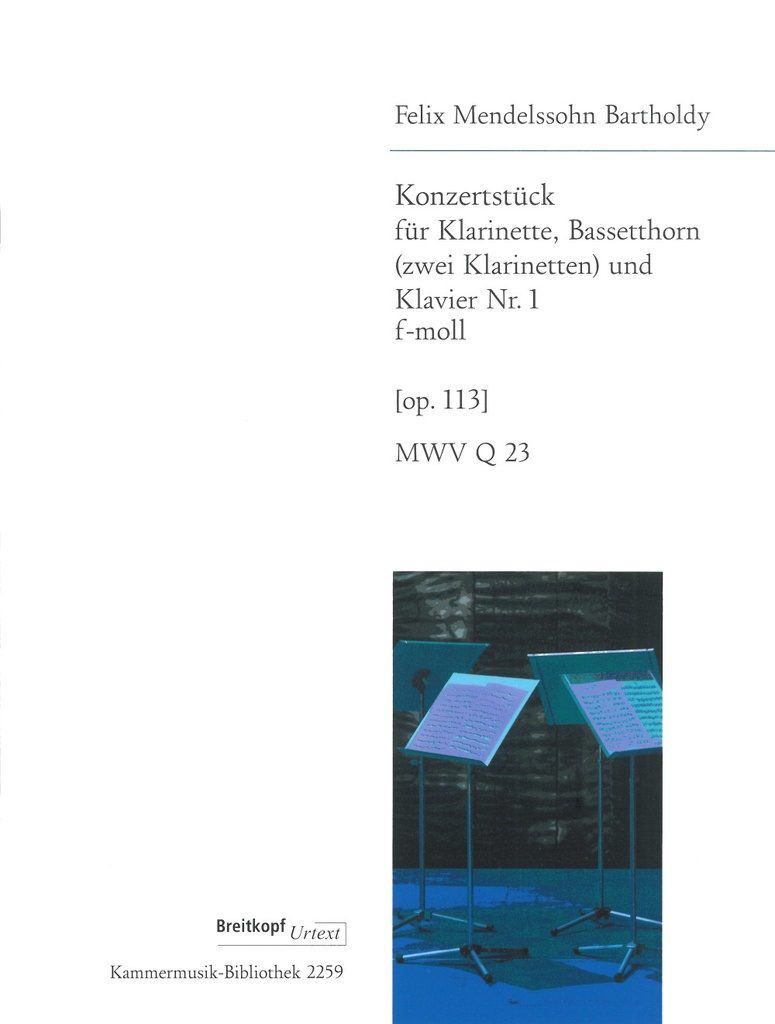 Concert Piece No.1 in F minor, MWV.Q 23 (Op. 113) (Piano reduction)