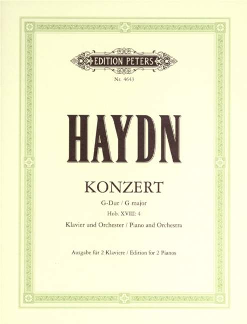 Konzert No. 2 G-dur, Hob.XVIII/4