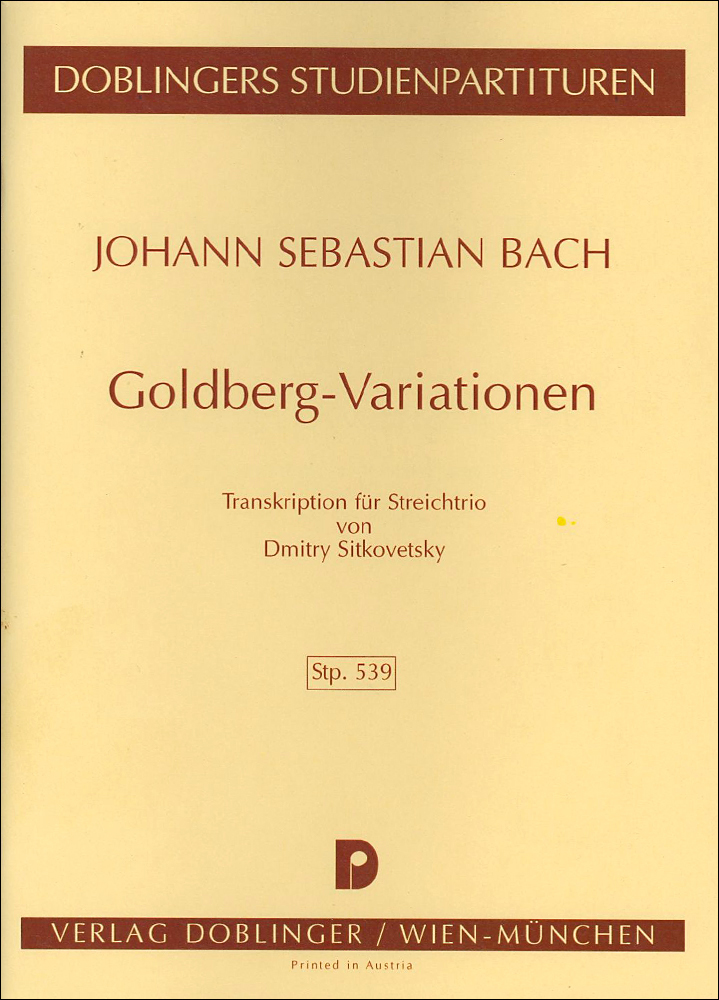 Goldberg-Variationen, BWV.988 (Study score)