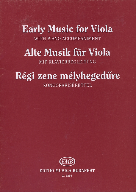 Early Music for Viola