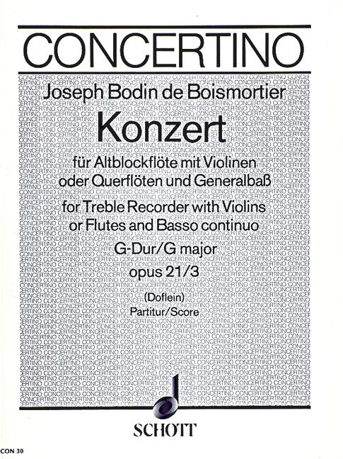 Konzert G-dur, Op.21/3 (Partitur)