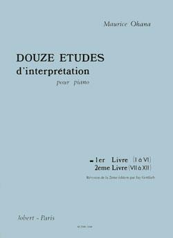 12 Etudes d'Interprétation - Vol.1