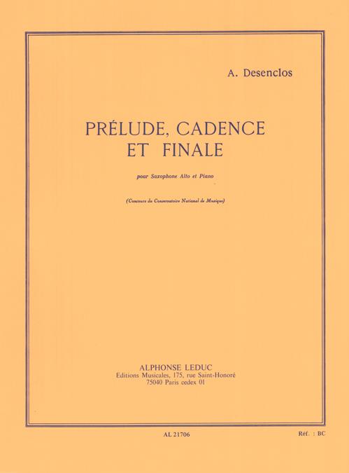 Prélude, Cadence et Finale