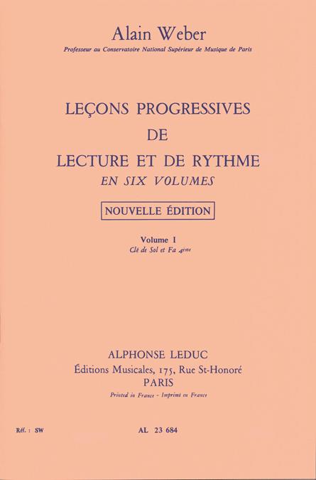 Leçons Progressives de Lecture et de Rythme - Vol.1