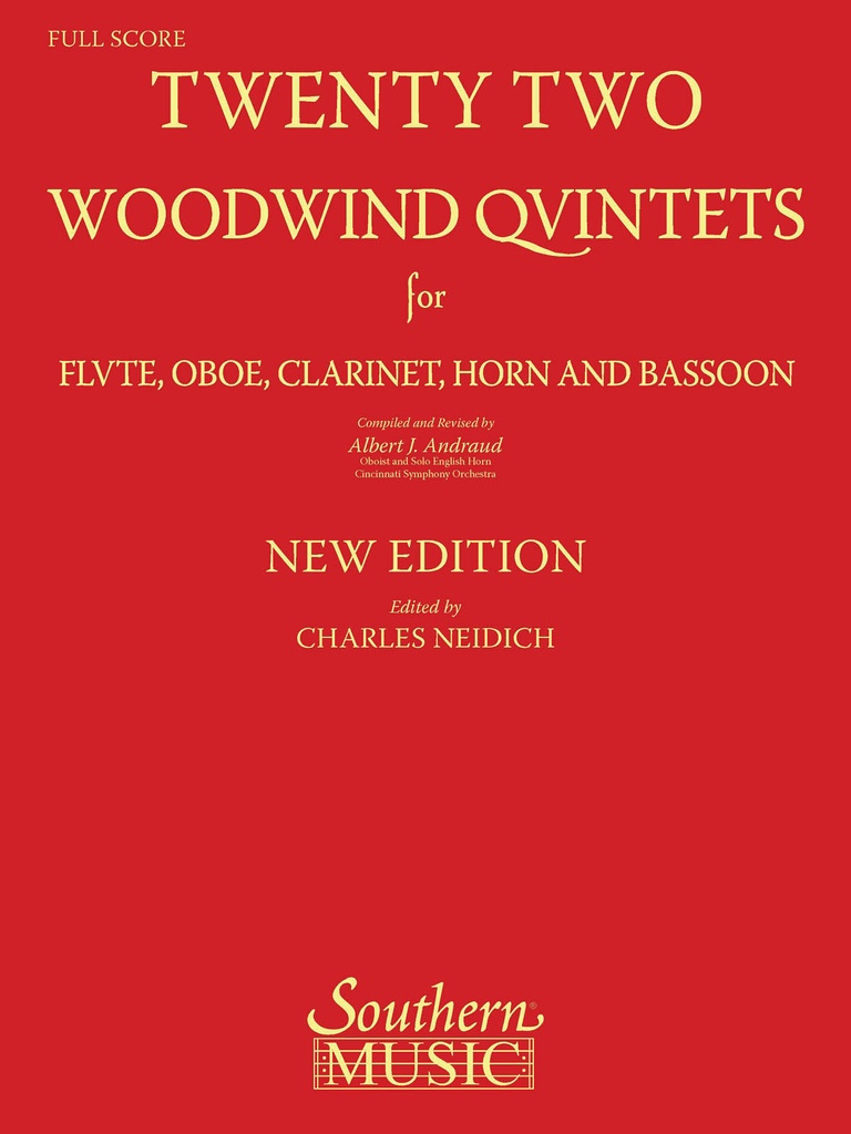 22 Woodwind quintets