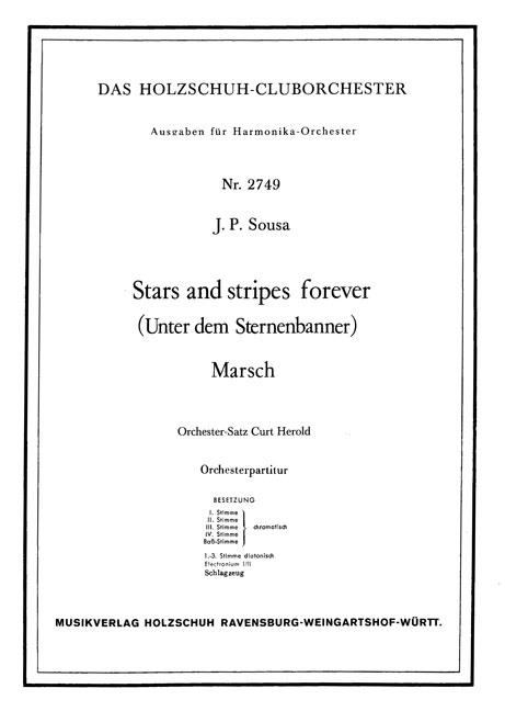 Stars and stripes forever (Partitur)